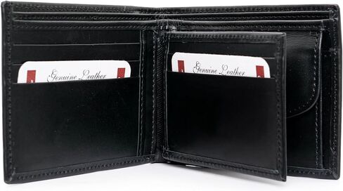 Bifold Wallet for Men with Premium Cowhide Leather Slim Wallet, Minimalist Design, Multiple Card Slots, Stylish Durable Gift-Ready Men’s Wallet (Brown) in Saudi Arabia