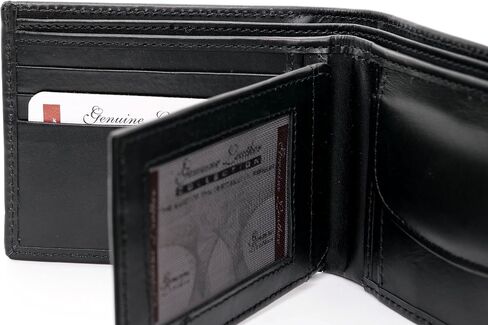 Bifold Wallet for Men with Premium Cowhide Leather Slim Wallet, Minimalist Design, Multiple Card Slots, Stylish Durable Gift-Ready Men’s Wallet (Brown) in Saudi Arabia
