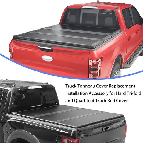 Shkalacar Truck Tonneau Cover Replacement Installation Accessory Rear Clamp Front Clamp, for Hard Tri-fold Quad-fold Truck Bed Cover Include Screw, T-Bolt and Tonneau Cover Clamp, 4X Rear Clamp in Saudi Arabia