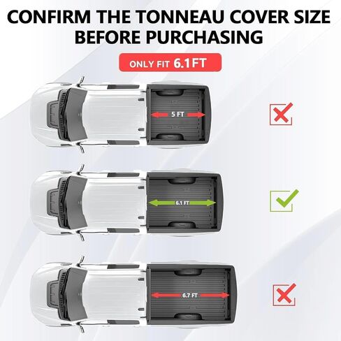 Hard Tri-fold Truck Bed Tonneau Cover Fits 2005-2025 Nissan Frontier (NO México) 5FT Bed in Kuwait