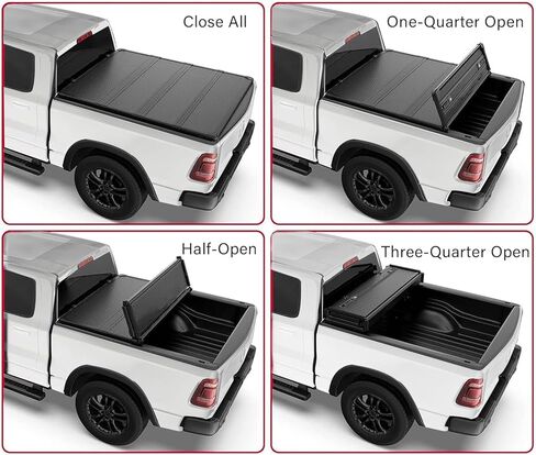 تغطية Tri-Fold Bed Tri-Fold Hard Tonneau يناسب 2005-2025 Nissan Frontier 6.1 ft bed in Kuwait
