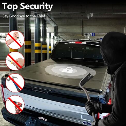 تغطية Tri-Fold Bed Tri-Fold Hard Tonneau يناسب 2005-2025 Nissan Frontier 6.1 ft bed in Kuwait