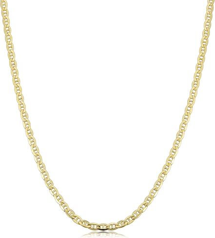 Kooljewelry 14k Yellow Gold Filled 3.3 mm Mariner Link Necklace (18, 20, 22, 24, 30 or 36 inch) in Saudi Arabia
