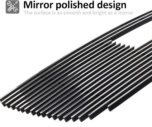 مصبغة Chrome متوافقة مع GMC Sierra 1500 2500HD 3500 Models 2003 04 05 06 07 إدراج الشبكة البليت العلوية الرئيسية المصقولة (مصقول الألومنيوم الصلب) in Kuwait