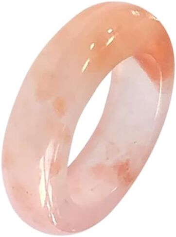Green Natural Jade Rings Good Luck Jewelry Natural White Jade Ring for Women Men Unisex with Gift Box in Kuwait