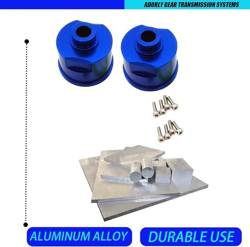 2 قطعة حامل تفاضلي من الألومنيوم لـ Traxxas Revo Erevo Slash 4X4 XO-1 E-Maxx T-Maxx Stampede 4x4 Rally VXL 4-Tec 2.0 Telluride 4X4 3978 5383 أجزاء مطورة باللون الأزرق in Kuwait