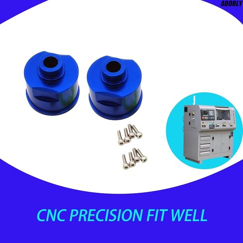 2 قطعة حامل تفاضلي من الألومنيوم لـ Traxxas Revo Erevo Slash 4X4 XO-1 E-Maxx T-Maxx Stampede 4x4 Rally VXL 4-Tec 2.0 Telluride 4X4 3978 5383 أجزاء مطورة باللون الأزرق in Kuwait