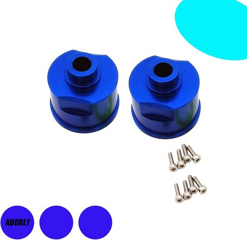 2 قطعة حامل تفاضلي من الألومنيوم لـ Traxxas Revo Erevo Slash 4X4 XO-1 E-Maxx T-Maxx Stampede 4x4 Rally VXL 4-Tec 2.0 Telluride 4X4 3978 5383 أجزاء مطورة باللون الأزرق in Kuwait