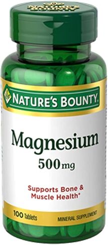 Nature's Bounty Magnesium 500 Mg أقراص 100 EA in Kuwait