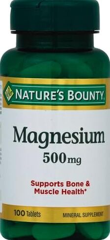 Nature's Bounty Magnesium 500 Mg أقراص 100 EA in Kuwait