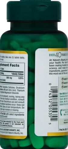Nature's Bounty Magnesium 500 Mg أقراص 100 EA in Kuwait