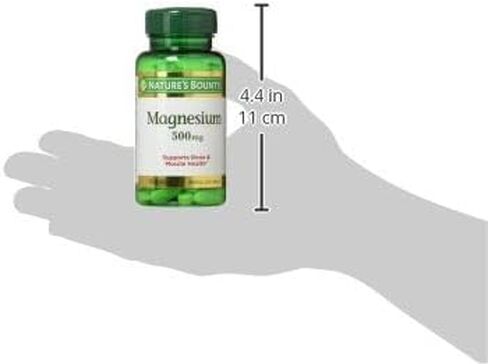 Nature's Bounty Magnesium 500 Mg أقراص 100 EA in Kuwait