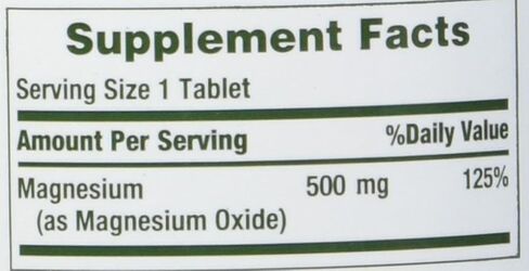 Nature's Bounty Magnesium 500 Mg أقراص 100 EA in Kuwait