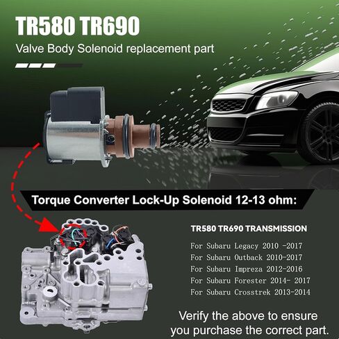 926-408 ملف اللولبي لاتحاد محول عزم الدوران (3.2-3.7Ω) لـ Subaru Lineartronic CVT TR580 TR690 31825AA050 محول عزم الدوران القابض لملف مقلوب القابض. in Kuwait