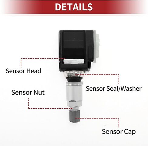 ACROPIX 433MHz Tire Pressure Sensor Tire Pressure Monitoring Sensor for BMW 750i 2015-2019 No.36106887147 in Saudi Arabia