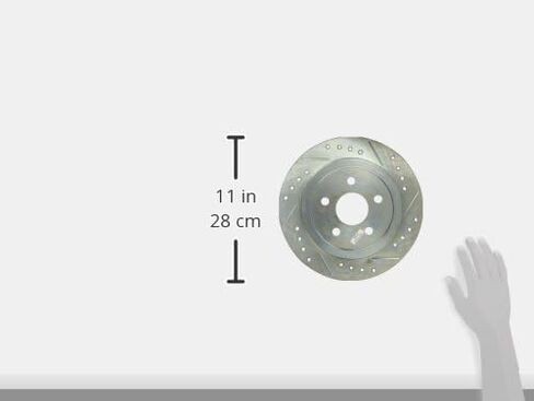 Power Stop AR8343XPR Rear Drilled & Slotted Rotor Pair For Cirrus, Neon, PT Cruiser, Sebring, Neon, Stratus, Plymouth Breeze, Plymouth Neon [Model Specific] in Saudi Arabia