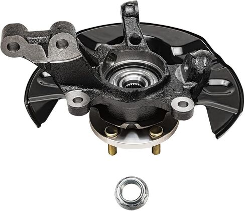 Detroit Axle - Front Right Steering Knuckle for 2003-2008 Toyota Corolla 2004 2005 2006 2007 Steering Knuckle & Wheel Bearing Hub Assembly Passenger Side Replacement in Saudi Arabia