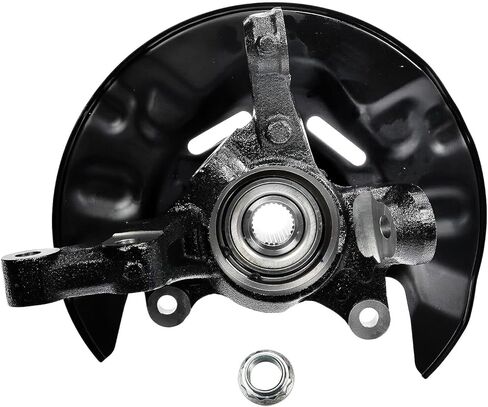 Detroit Axle - Front Right Steering Knuckle for 2003-2008 Toyota Corolla 2004 2005 2006 2007 Steering Knuckle & Wheel Bearing Hub Assembly Passenger Side Replacement in Saudi Arabia