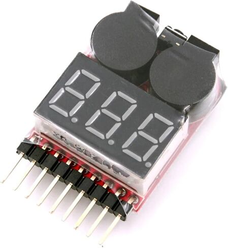شاشة الجهد بطارية منخفضة الإنذار الجرس XB100 1-8S متر اختبار بطارية Lipo Monitor (1-8S) in Saudi Arabia