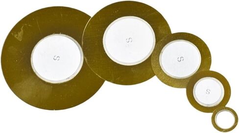 10pcs عناصر Piezo Buzzer Sounder Sensor Trigger Drum Disc Copper Piezo Seeper 12mm 20mm 27mm 35mm 50mm Piezoelectric (10pcs 27mm) in Saudi Arabia