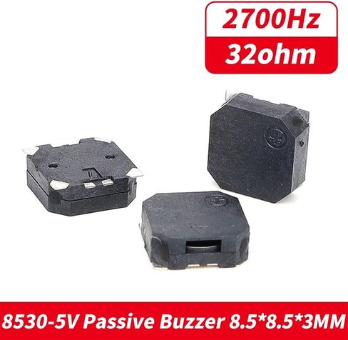 1Pcs SMD Buzzer 8530 3V 5V Dimension 8.5x8.5x3mm Passive Drive Sound Environmental Protection High Temperature Resistance(1Pcs 8530-5V) in Saudi Arabia