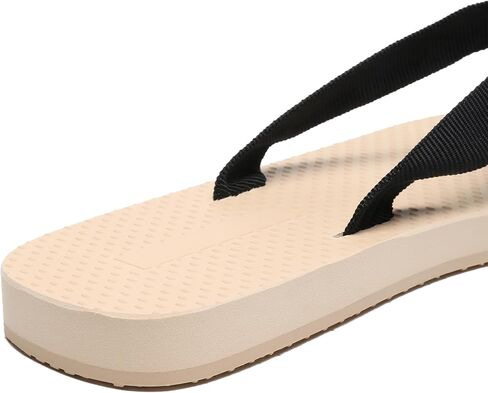 Red Rubber Thong Sandals for Women Beach Flip Flops Casual Comfortable Slip On Flat Sandals Ladies Slides Slipper in Saudi Arabia