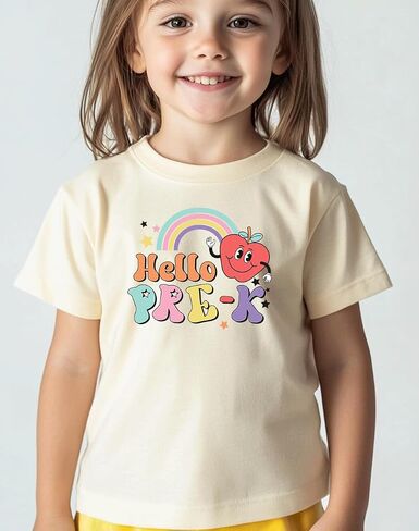 Kids Toddler Boys Girls Back to School Shirt First Day of Preschool T-Shirt Short Sleeve Top in Kuwait