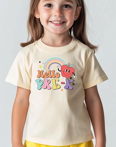 Kids Toddler Boys Girls Back to School Shirt First Day of Preschool T-Shirt Short Sleeve Top in Kuwait