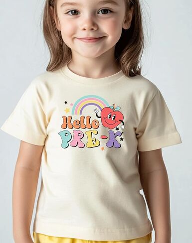 Kids Toddler Boys Girls Back to School Shirt First Day of Preschool T-Shirt Short Sleeve Top in Kuwait