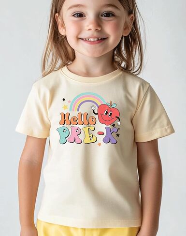Kids Toddler Boys Girls Back to School Shirt First Day of Preschool T-Shirt Short Sleeve Top in Kuwait