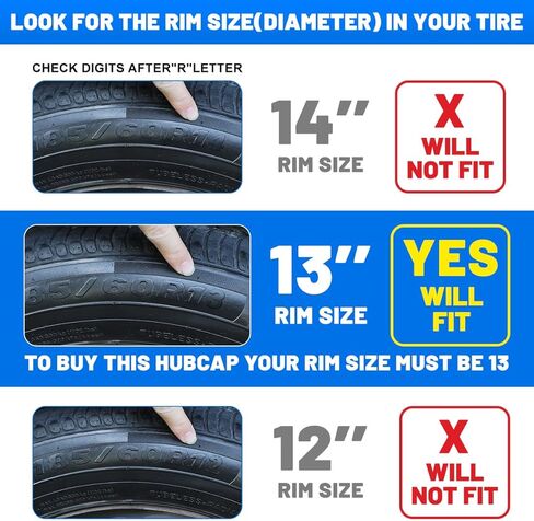 Winjet 17 "Hubcaps [فقط Fit Iron Hub - Wheel Wheel] Wheels Rim Cover بديل لـ Toyota Rav4 Nissan Rogue Ford Fusion Chevrolet Malibu - يناسب بعض السيارات (ورنيش أسود وخلمي أبيض) in Saudi Arabia