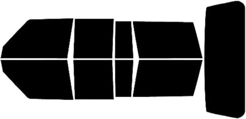 Rvinyl Window Tint Kit Compatible with Jeep Cherokee 1997-2001 4 Door - Black 5% - Single Ply No Bubble Film - Do it Yourself Vehicle Complete Precut Kit in Saudi Arabia