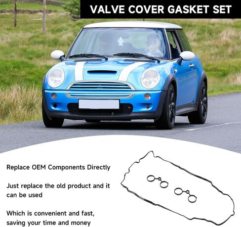 حشية غطاء صمام المحرك - متوافقة مع Mini Cooper 1.6L L4 - GAS 2007-2012 - استبدال الجزء 11127572851 in Saudi Arabia