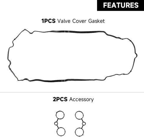حشية غطاء صمام المحرك - متوافقة مع Mini Cooper 1.6L L4 - GAS 2007-2012 - استبدال الجزء 11127572851 in Saudi Arabia