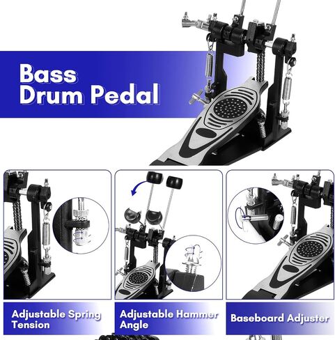 Bass Drum Pedal, Kick Drum Pedals Beater Head Bass Pedal for Drum Set (Single) in Saudi Arabia