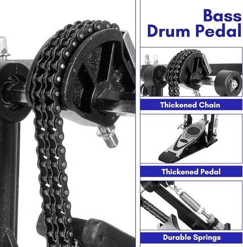 Bass Drum Pedal, Kick Drum Pedals Beater Head Bass Pedal for Drum Set (Single) in Saudi Arabia