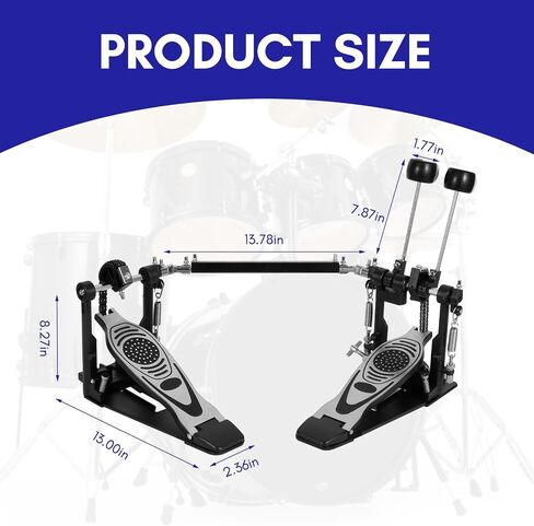 Bass Drum Pedal, Kick Drum Pedals Beater Head Bass Pedal for Drum Set (Single) in Saudi Arabia