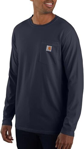 قوة Carhartt Men Roaming Fit Midweight Long Sleeve Pocket T-Shirt in Kuwait