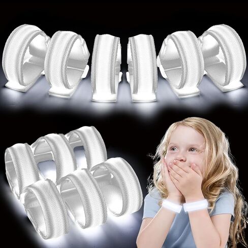LovesTown 6PCS Glow in the Dark Wristbands, Multicolor Light Up Bracelets LED Wristbands for Kids Night Events Party Supplies in Saudi Arabia