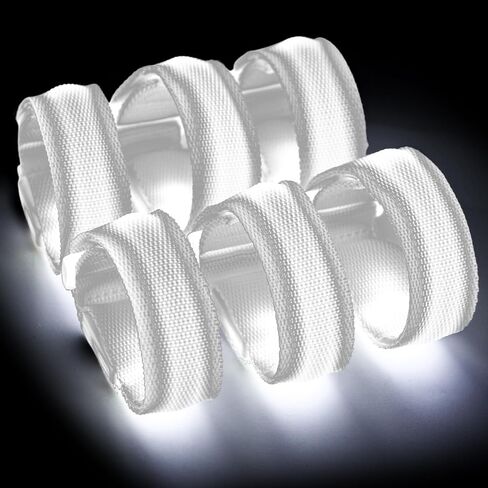 LovesTown 6PCS Glow in the Dark Wristbands, Multicolor Light Up Bracelets LED Wristbands for Kids Night Events Party Supplies in Saudi Arabia