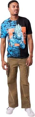 Dragon Ball Z Goku Kanji Adult Blue-Green Short Sleeve Tee in Saudi Arabia