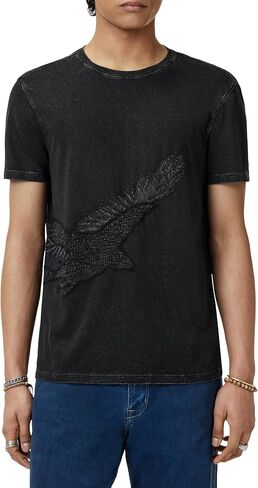 John Varvatos Men's Embroidery Bird Tee in Kuwait