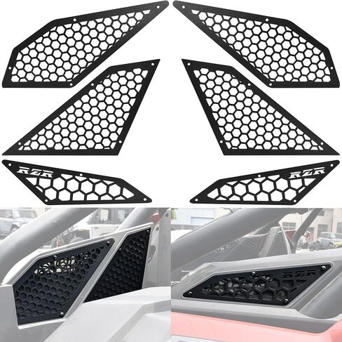 أغطية هواء الألومنيوم لأغطية Polaris RZR PRO XP/RZR Turbo R 2020-2024 الملحقات ، شوايات محرك محرك محرك محرك محرك محرك محرك محرك محرك من الجوانب المعدنية المعدنية (6pcs ، الترباس) in Saudi Arabia