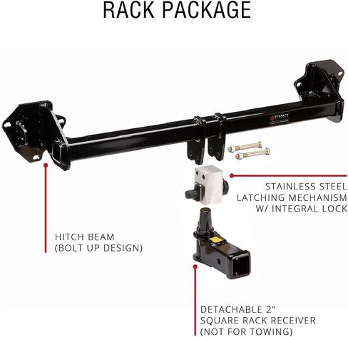Receiver Hitch Rack Package - Compatible with 2017-2025 Tesla Model 3 - The Hitch Made to be Hidden in Saudi Arabia