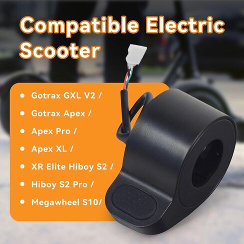 خانق سكوتر كهربائي متوافق مع سكوتر GotRax GXL V2 ، خانق الإصبع ، استبدال التحكم في سرعة تسريع الخانق لأجهزة الالتزامات الإلكترونية GotRax in Kuwait