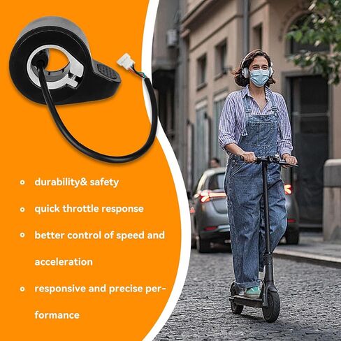 خانق سكوتر كهربائي متوافق مع سكوتر GotRax GXL V2 ، خانق الإصبع ، استبدال التحكم في سرعة تسريع الخانق لأجهزة الالتزامات الإلكترونية GotRax in Kuwait