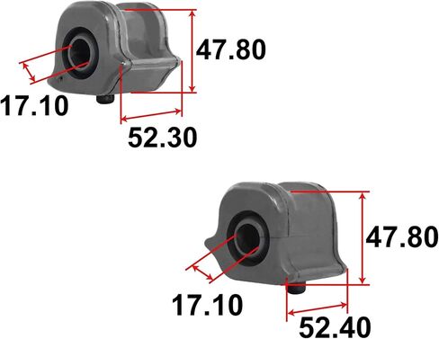 BestParts Pair Front Stabilizer Sway Bar Bushings Left and Right Compatible with Toyota Prius 2009-2015; Compatible with Prius Plug-In 2009-2015 Replace 48815-47030 48815-47020 in Saudi Arabia