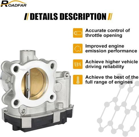 ROADFAR Electric Throttle Body Assembly Compatible for 2013-2015 for Chevrolet for Spark | 2016-2017 for Chevrolet for Spark Classic Replaces 25198462, 96990250 in Saudi Arabia