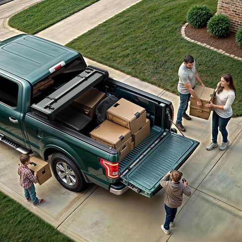 تغطية Tonneau الرباعية ذات الرباعية الناعمة الملائمة لـ Chevy Silverado/GMC Sierra 1500 (2019 Legacy/Ltd. in Kuwait