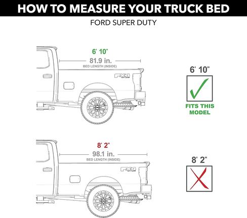 Realtruck Retrax Retraxpro XR قابلة للسحب سرير الشاحنة تونو غطاء | T-80383 | يناسب 2017 - 2025 Ford F -250/350 Super Duty 6 '10 "Bed (81.9") in Saudi Arabia